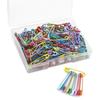 120PCS Mini Safety Pins with Storage Box 19mm Colored Safety Pins for Crafting Sewing Fastening Clip Button for Garment Hang Tag