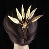 Hairstyle Design Tool U Shape Hairpin Ancient Style Headwear Thai Headdress Metal Hair Sticks