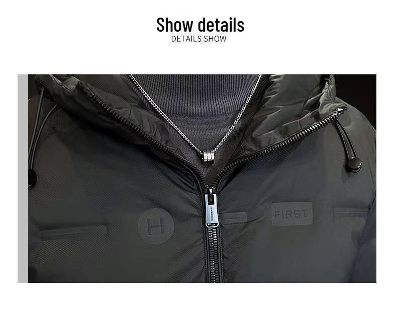 Men's 2025 Lightweight Winter Hooded Down Jacket - High-End, Warm, Trendy Shorts