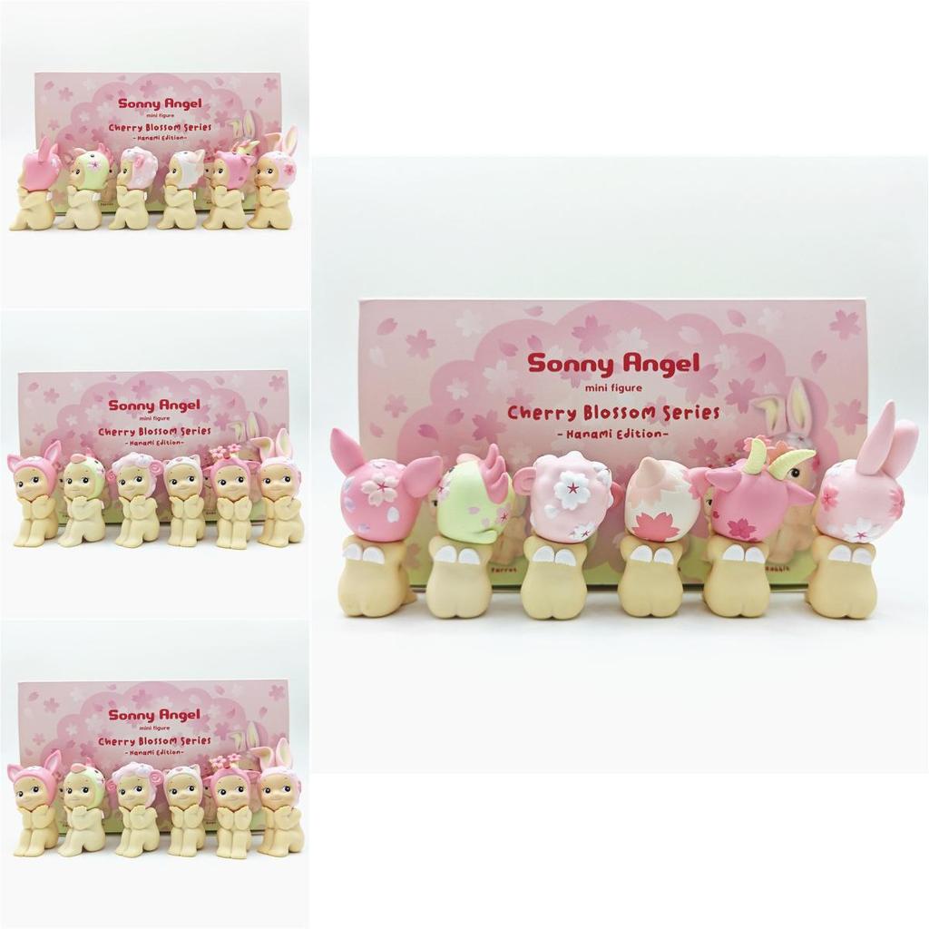 Pvc Angel Figurine Sakura Series Sitting Spring Cherry Blossom Toy Model Collectible Gift For Kids