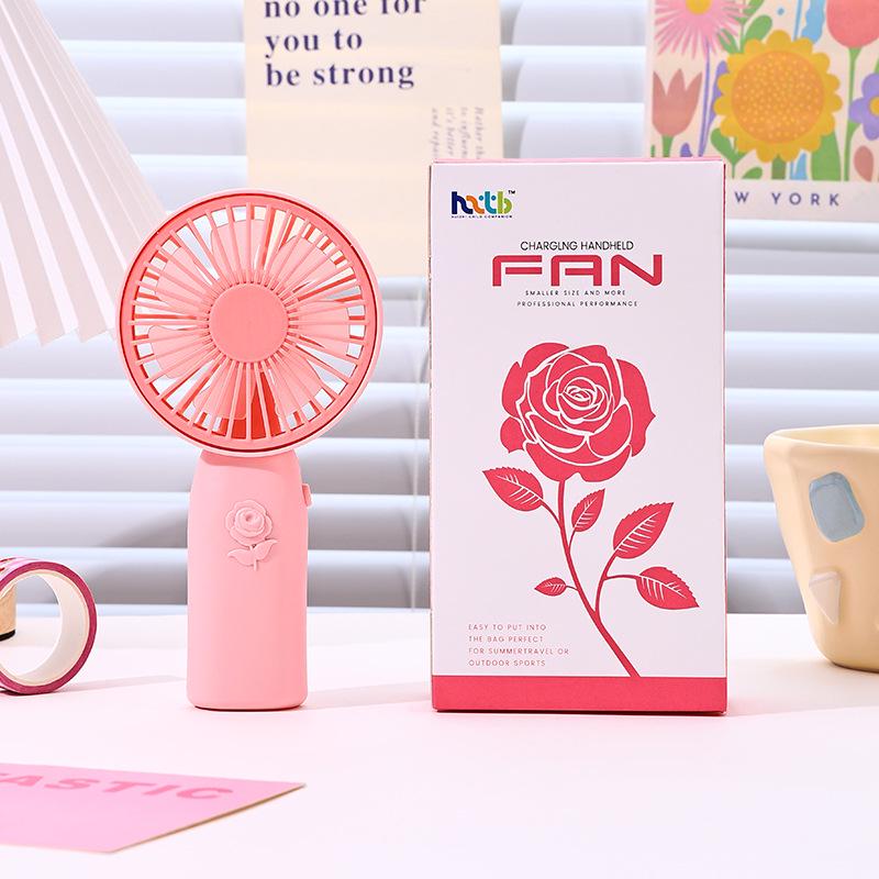 Portable USB Cartoon Handheld Mini Fan - Multifunctional Electric Fan, Ideal for DIY Small Gifts