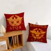 Goldener Kaiseradler Rom SPQR Sofa Wohnzimmer Schlafzimmer Kopfteil Rückenlehne Kissen Quadratisches Kissen Nickerchen Kissenbezug