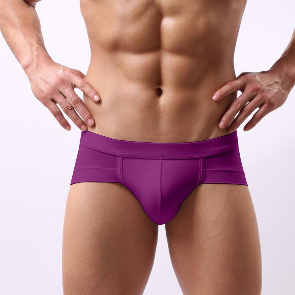 Men's Underwear,briefs, Men's U-shaped Bags, Anti-clogging, Low Waist, Solid Color
