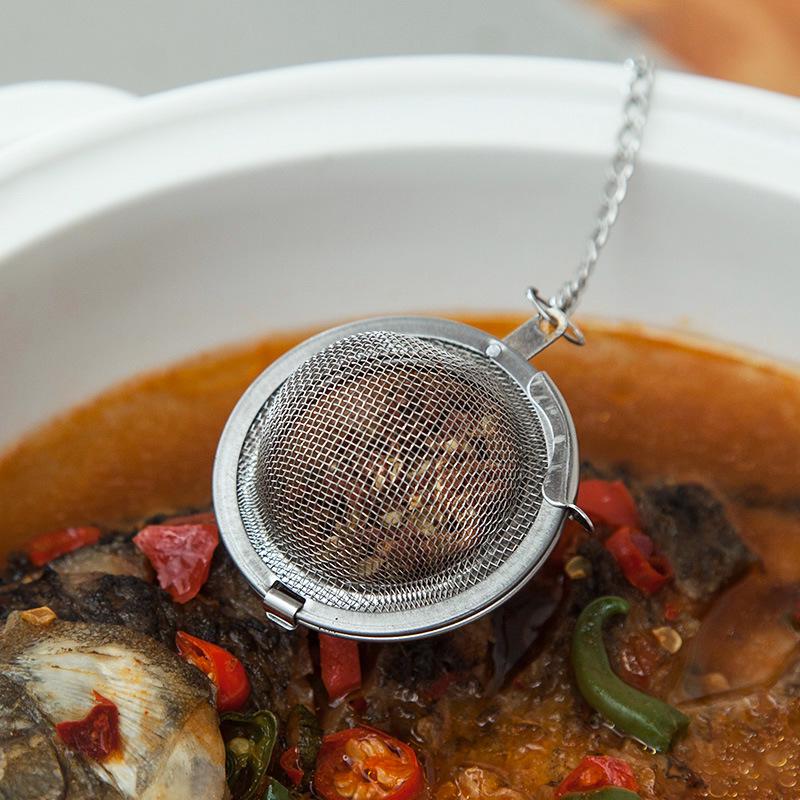 304 Stainless Steel Seasoning Ball: Multifunctional Flavor Enhancer for Soup, Braising, and Tea Brewing