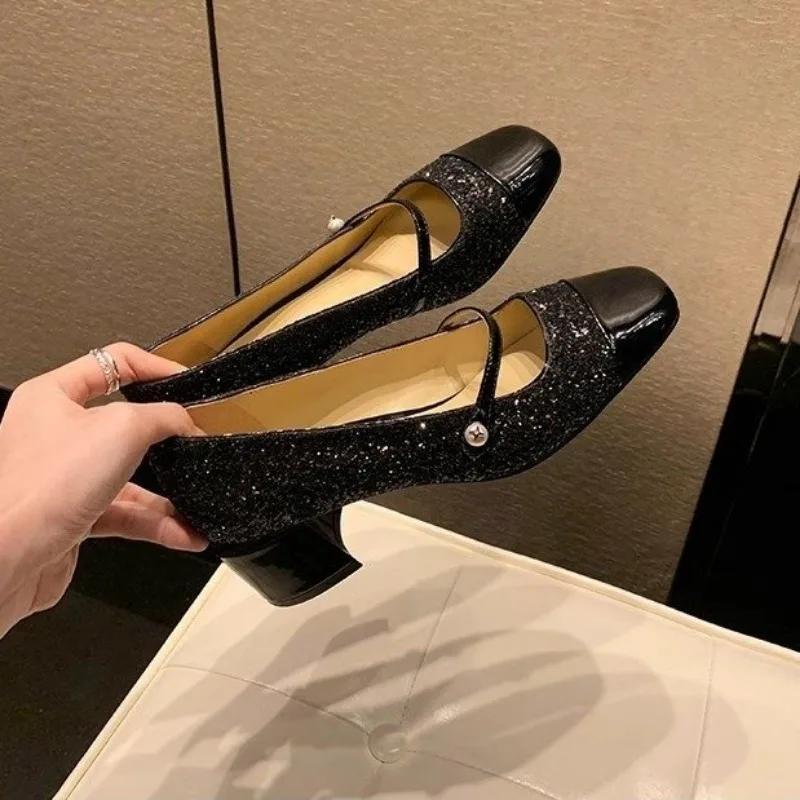 Mote Crossover Snøresko Ballerinas 2024 Vår Ny Personlig Damesko Puffsko Søt Stil Dansesko