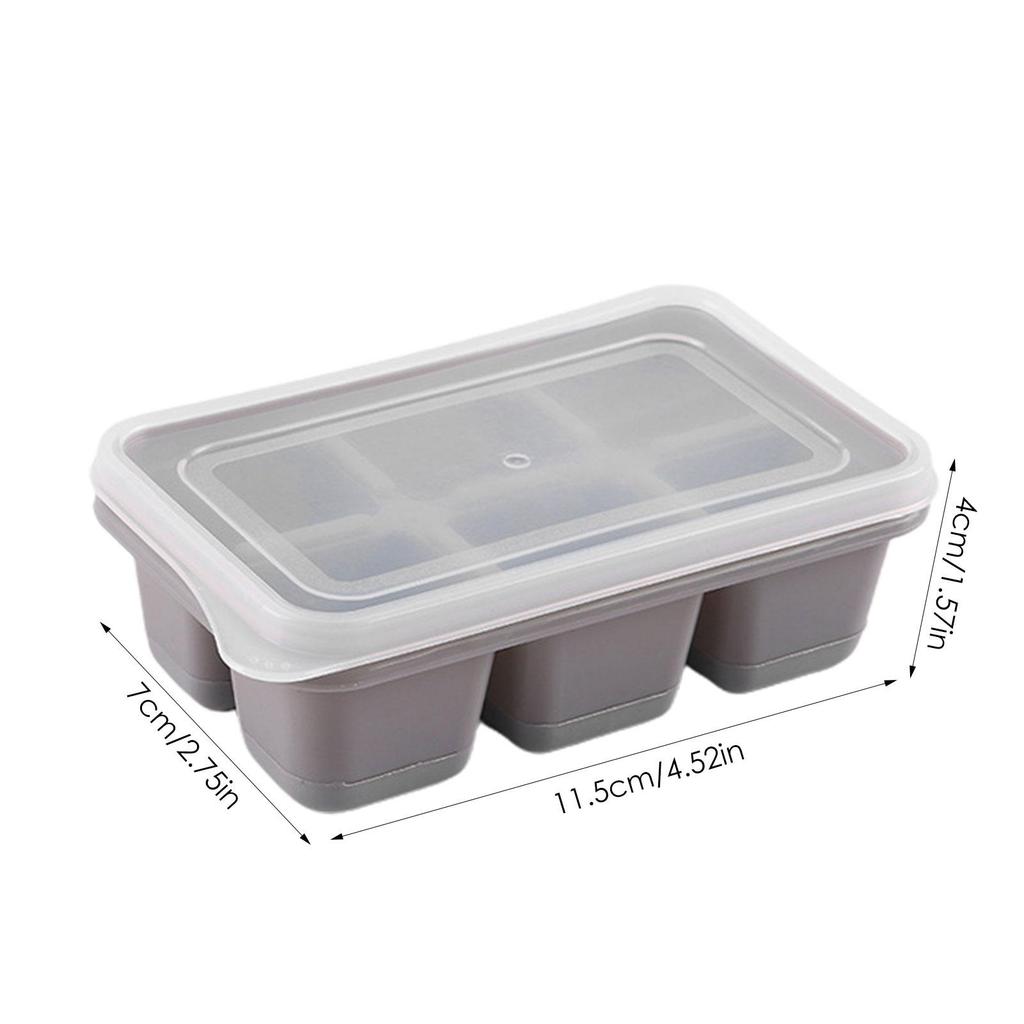 Safe Silicone I Cube Molds With Lid 6 Grids Square I Molds Reusable Whiskey I  Cube Molds DIY Homemade Barware
