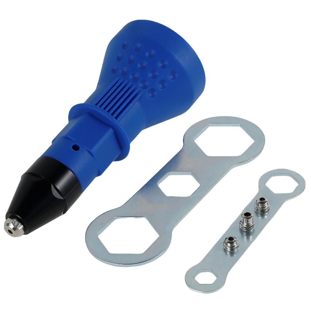 Elektrisk Popnit-omvandlingsadapter Elektrisk Nitmutternyckel Sladdlös nitverktyg Lågt ljud 360° Spikfångande design