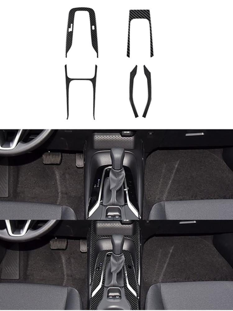 Kohlefaser Innenraum Auto Schalthebel Panel Verkleidung Abdeckung Aufkleber für Toyota Corolla 2019-2025 Styling Zubehör