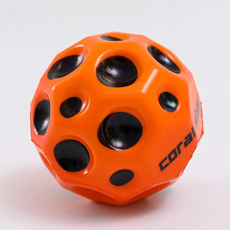 

Useful Hole Ball Kids Indoor Outdoor Games Sport Toys PU Anti Gravity Stress Rubber Bounce Ball 66mm Extreme High Bouncing Ball KTY оранжевый