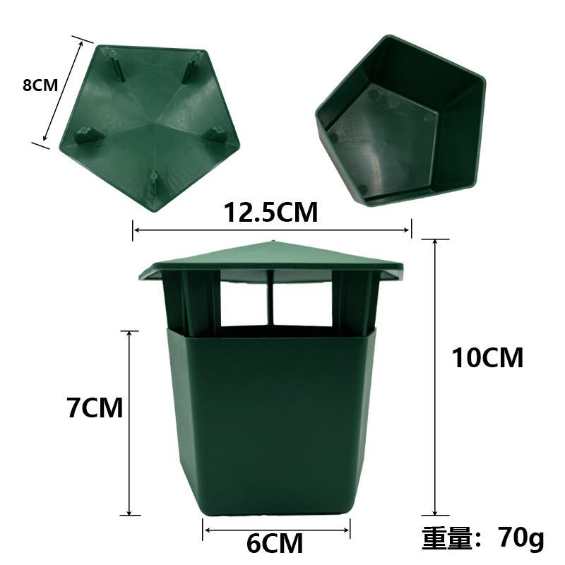 Snail Trap Hut, Outdoor Reusable Slug Insect Bait Catcher Box for Garden Plant Pest Control