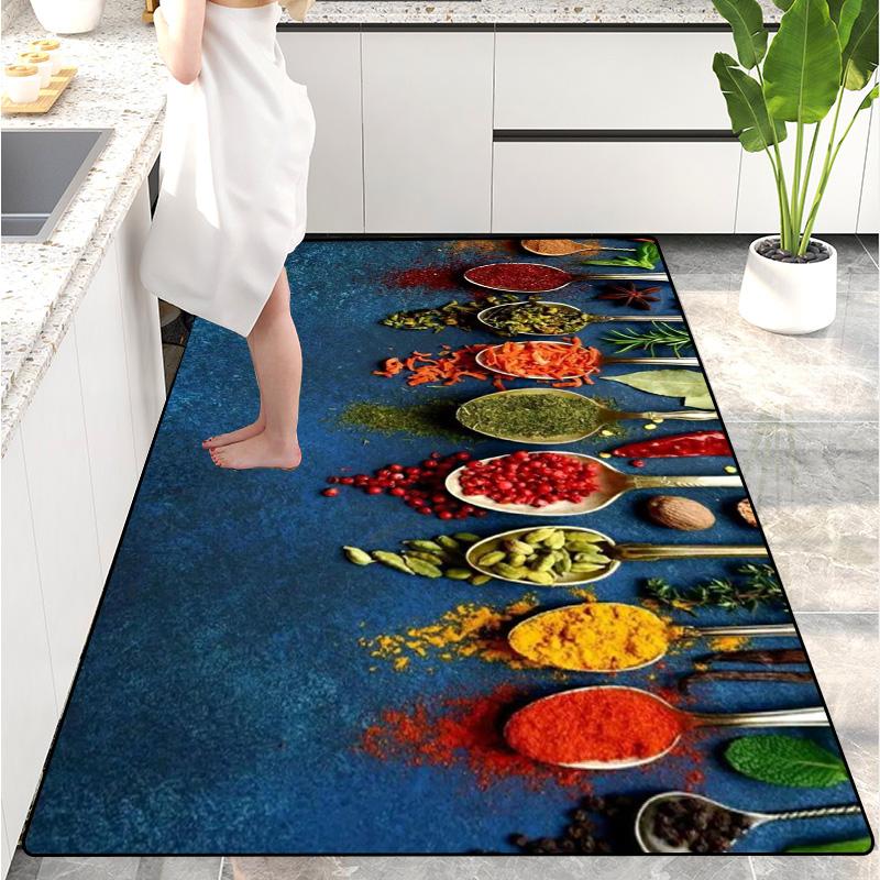 Modern Kitchen Mat Home Entrance Doormat Hallway Bedroom Living Room Decoration Floor Carpet Balcony Bathroom Long Rug