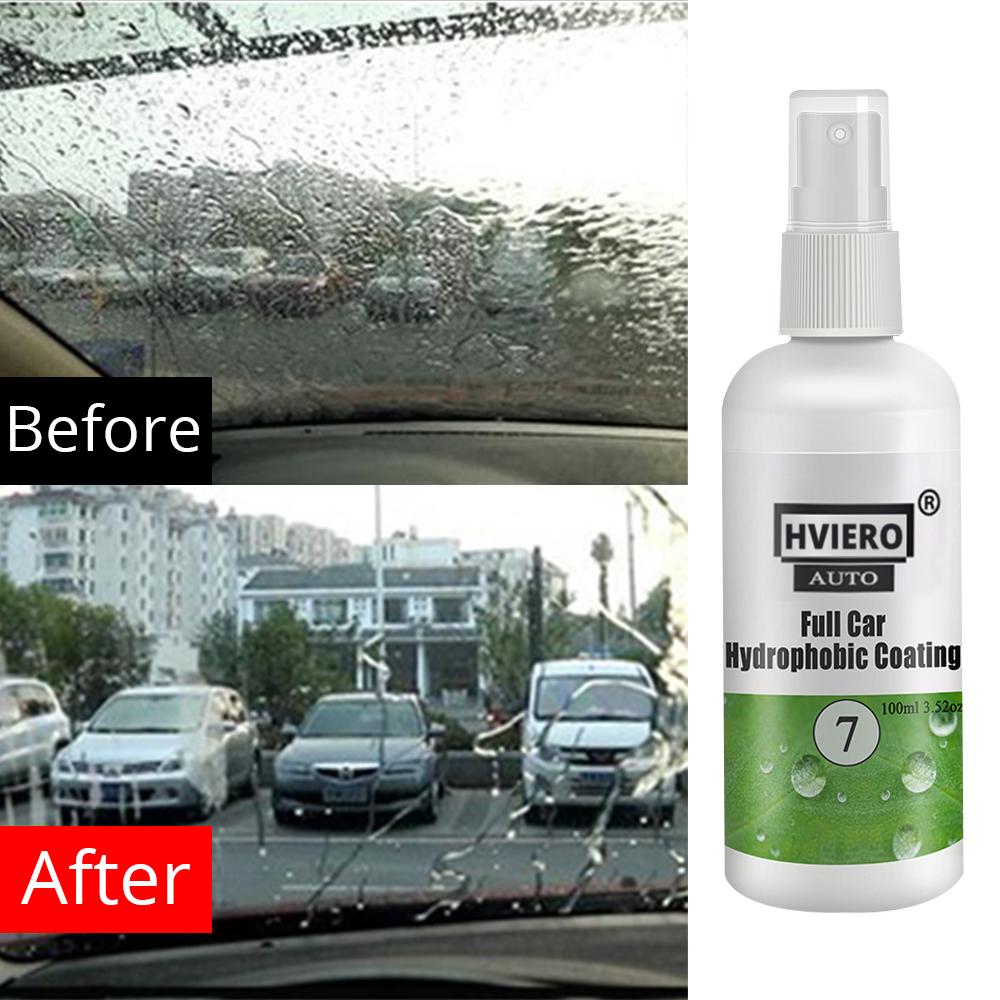 HVIERO-7 Car Cleaning Super Hydrophobic Water Rain Repellent Spray Car Windshield Glass Coating Agent Repellent Agent