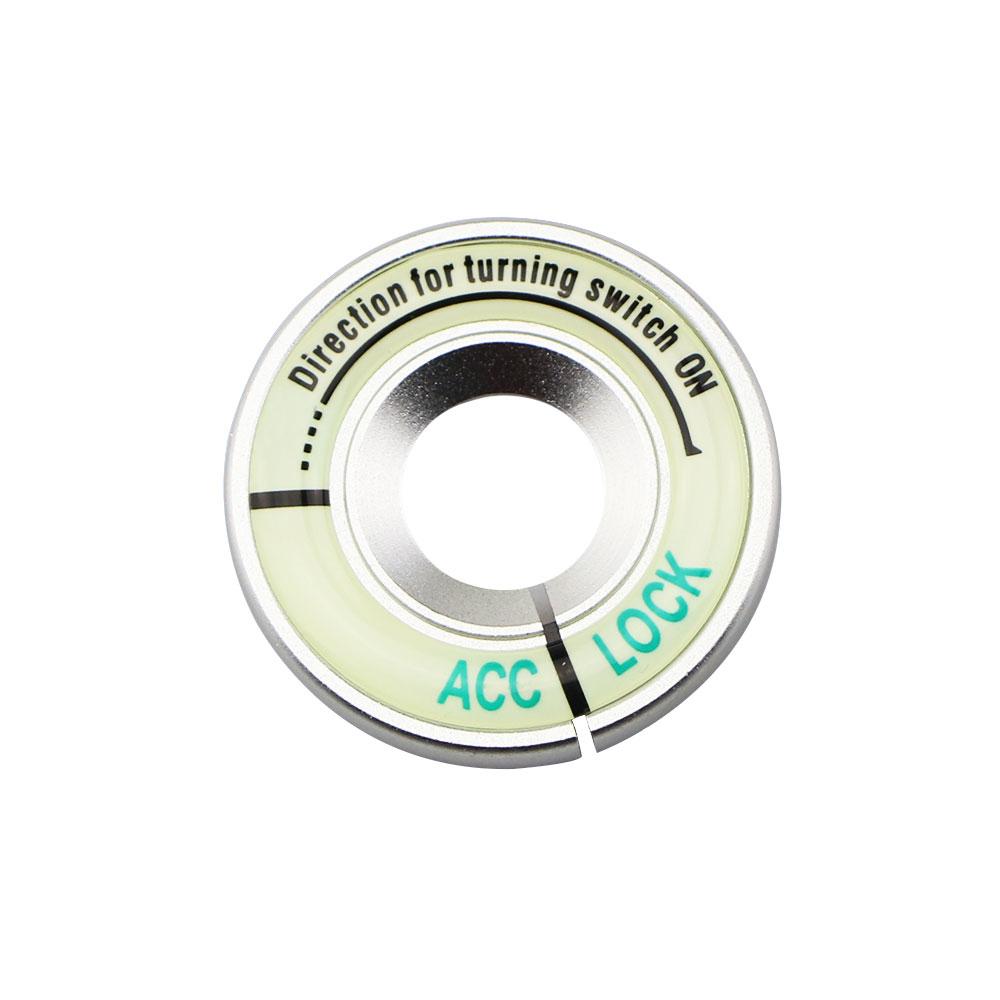 

Светящееся кольцо для ключа зажигания автомобиля, декоративное кольцо для замочной скважины для Volkswagen Vw Golf 6 MK6 Golf 7 MK7 VII серебряный