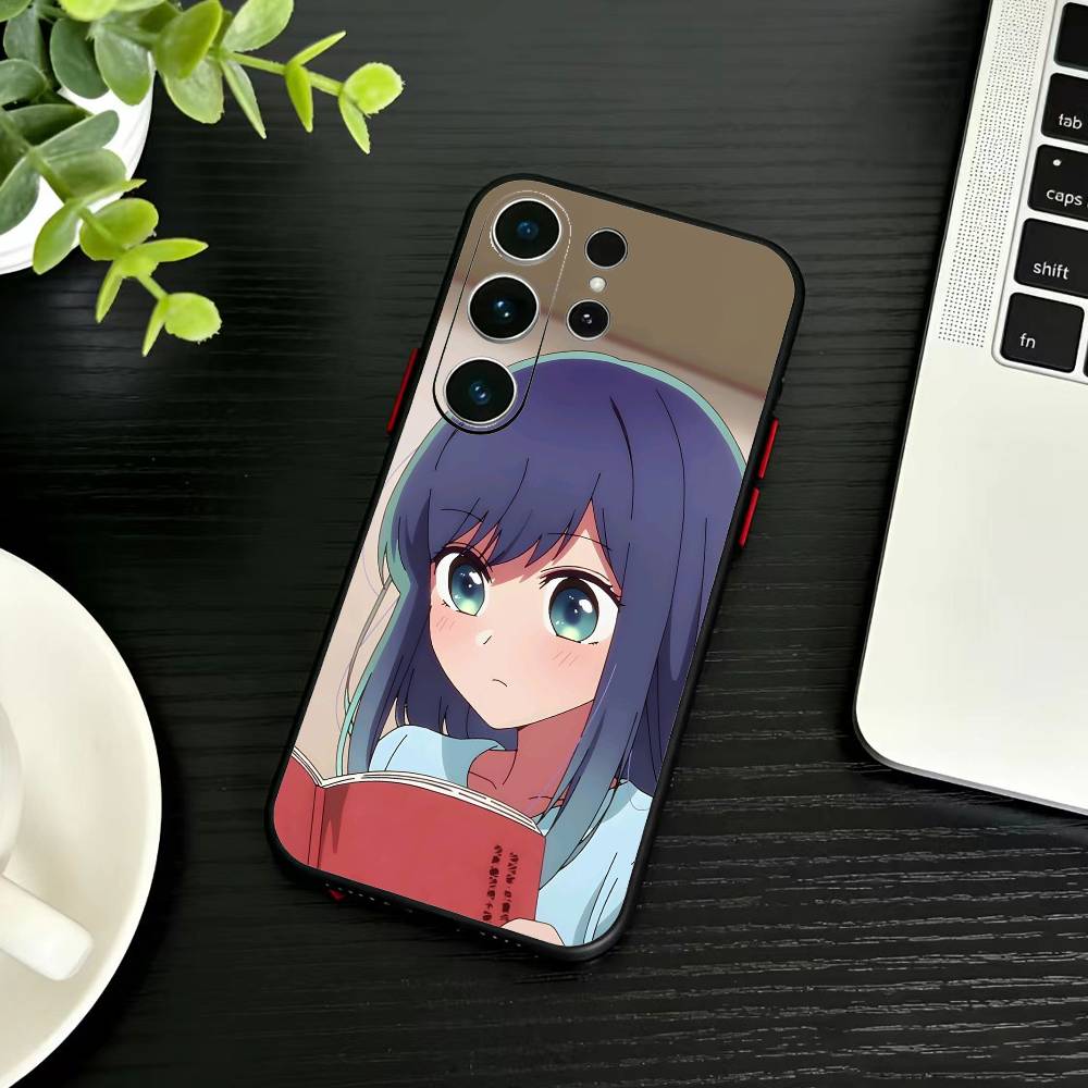 Anime Oshi-no Ko Phone Case For Samsung S26,S25,S24,S23,S22,S30,S21,Ultra,Plus,FE 5G Black Soft Cover