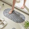 1Pcs PVC Non-slip Bathroom Mat, Quick Dry Foot Massage Waterproof Shower Mat with Suction Cup, Soft And Comfortable Bathtub Mat