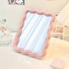 Irregular Pink Decorative Wall Mirror Korean Style Wall Mounted Mirror Makeup Mirror for Dormitory Desktop Room Decor Wholesale