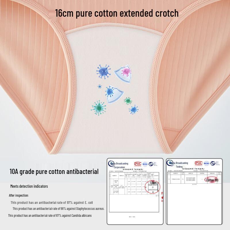 Audiffren Women's 5-Pack Pure Cotton Seamless Mid-Waist Briefs - Individually Wrapped 2025 Style