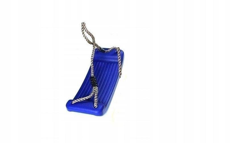 Solid Plastic Playground Swing Blue