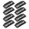 100Pcs 6 Teeth Hair Extension Clips Wig Clips Stainless Steel U Shape Snap Clips for Hair Extension Hairpiece DIY