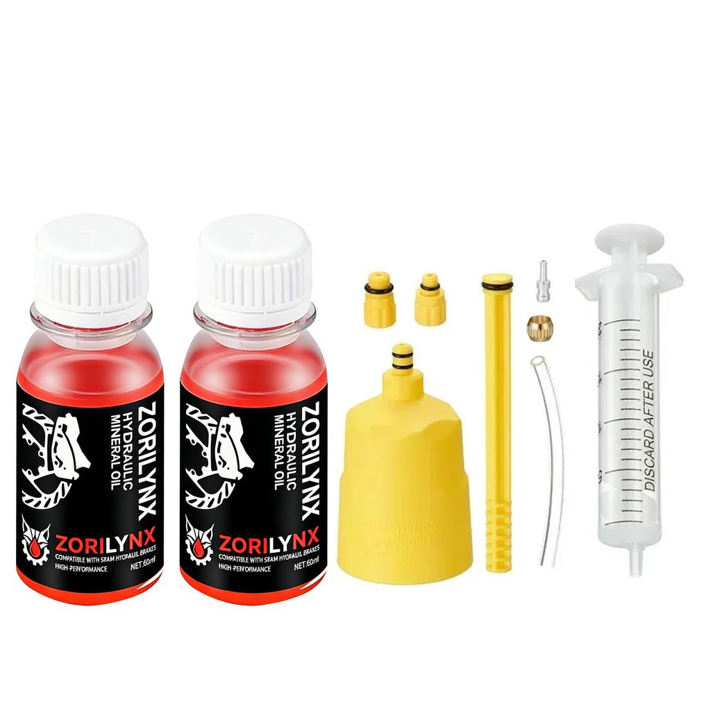 60ml Mineral Oil Bicycle Brake System Bleed Kit Tools MTB Brake Fluid Change Hydraulic Kits for SHIMANO TEKTRO Avid Series