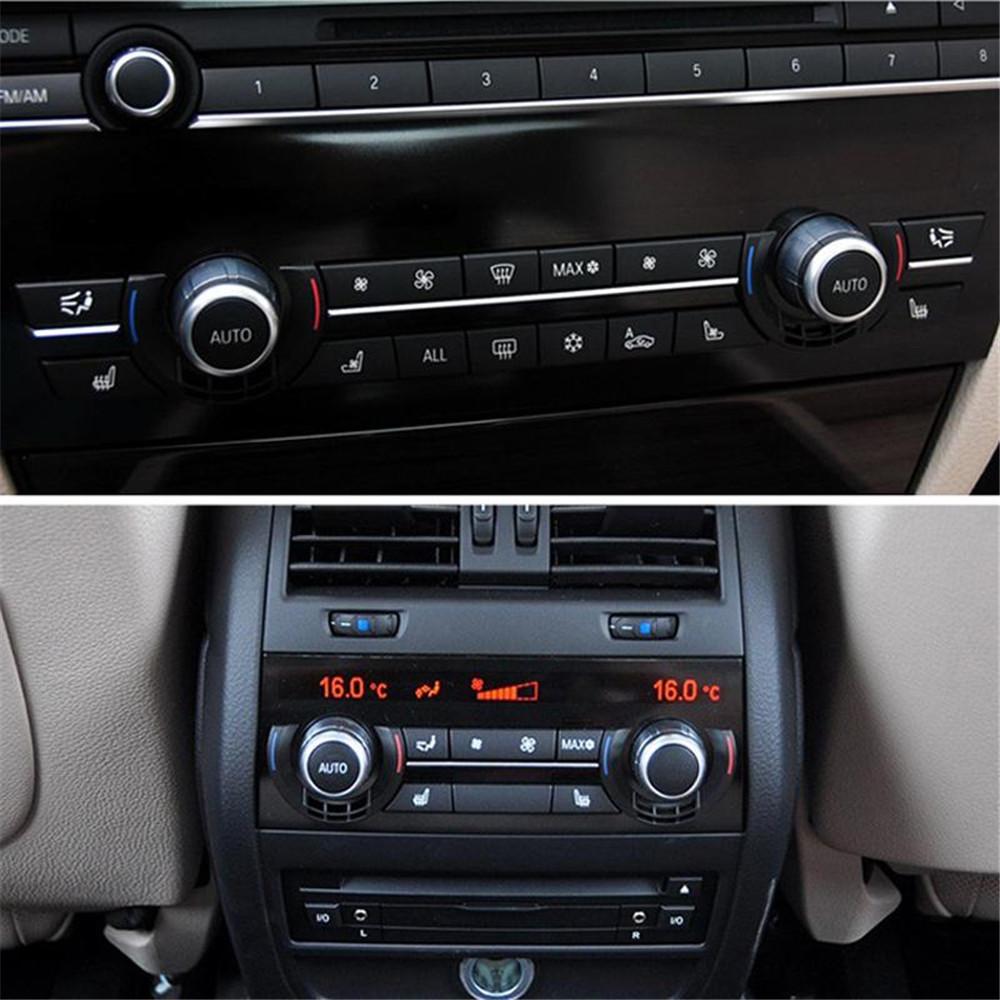 Front Rear Air Conditioner Rotation Climate Control Knob Button Rotary Switch Cap For BMW 5 6 7 Series F10 F18 F01 F02 F06 520