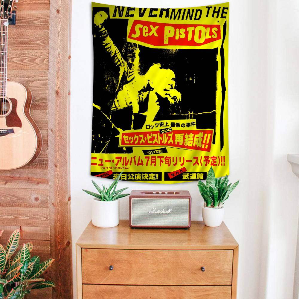 SSex PPistols Rock Band Wall Tapestry Bohemian Wall Tapestries Mandala Wall Hanging Home Decor