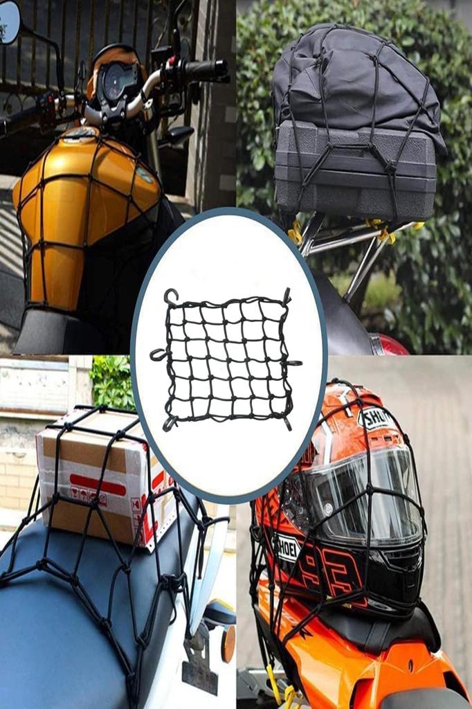 YFFSFDC Touring Net, Bike Net, Motorcycle Supplies, Cargo Net, Cargo Fastening, Stretchable, Prevents Loads