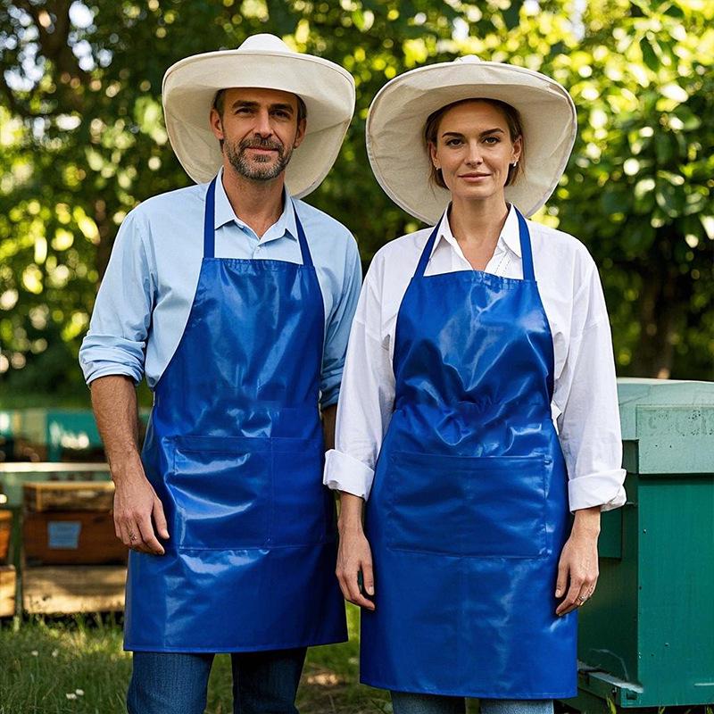 Multi-color Waterproof PVC Apron: Cross-border Neck & Waist Design, Custom LOGO, Dirt-resistant for Kitchen & Aquatic Cleaning