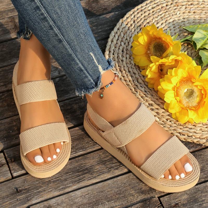 Women's Chunky Gladiator Sandals - Ins Fashion Single Strap Slides for Summer, Korean Style Platform Mules