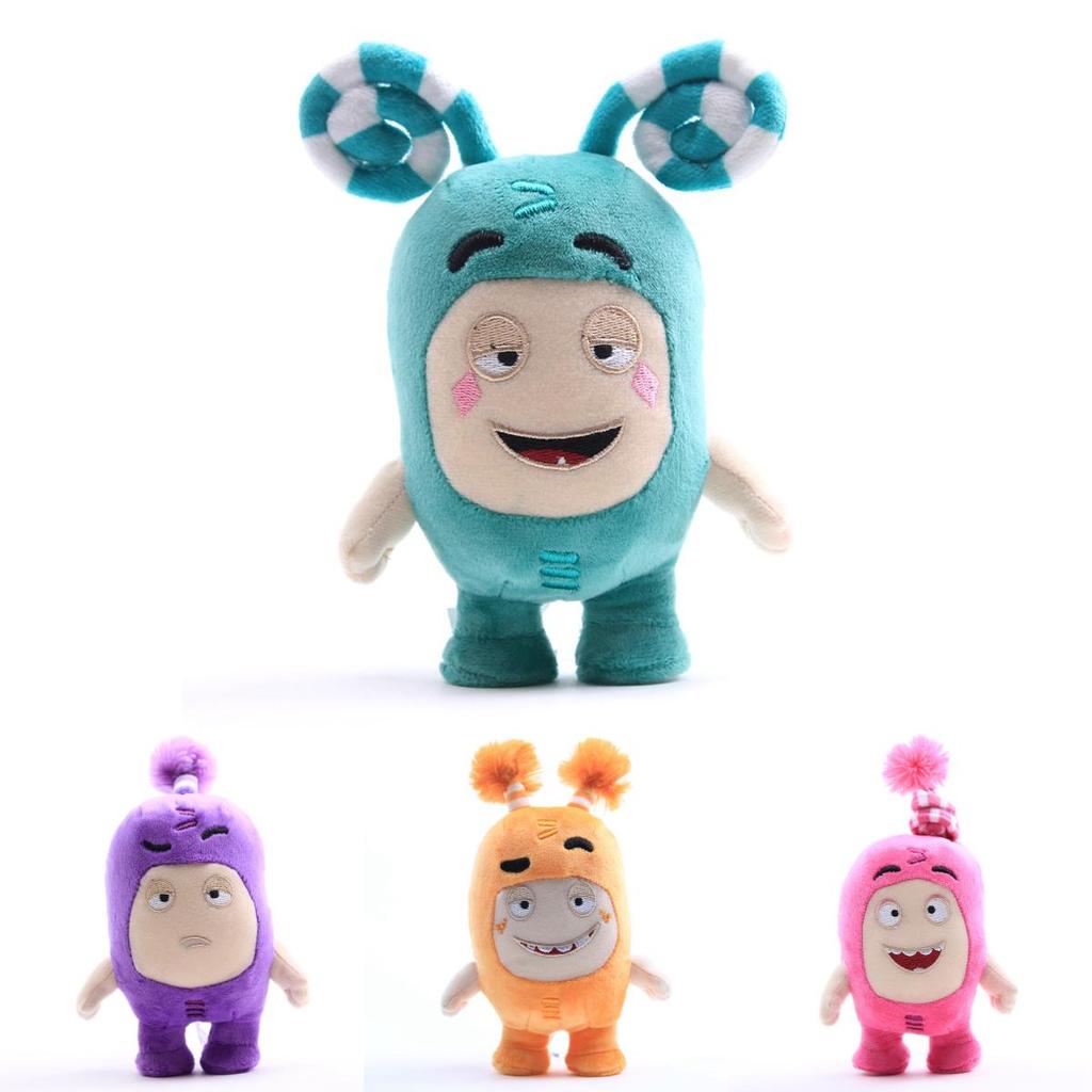 Oddbods Peluche Morbido Coccoloso da 18cm Newt Bubbles Pogo Zee Jeff Fuse Slick Per un Comfort Accogliente