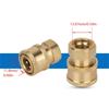 Copper Pressure Washer Adapter with Threaded Coupler Design for Hoses and Matching Cleaning Equipment Fittings
