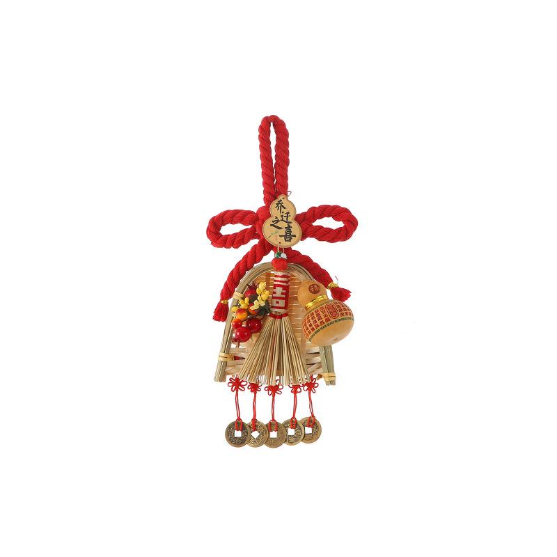 Spring Festival High-Grade Chinese Knot Fu Character Ornament for Living Room Door