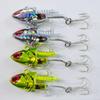 Momo Lures Sea Bass Lures and Metal Metal Vibration Shad Jig Shad Bodies Heads X 4 75mm Shad Set MVS-16, MVS-22, MVS-28 Jigs, Heads, (16g + 03)