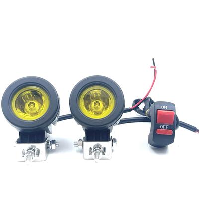 TIGRE BLANC Scheinwerfer, Motorrad, Allzweck-Scheinwerfer, Nebelscheinwerfer, 10W, Arbeitslicht, 12 V, 24 V, Set mit 2 Stück, Gelb