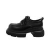 Thick-soled small leather shoes women's genuine leather women's shoes British shoes simple Japanese jk retro polished lace-up single shoes