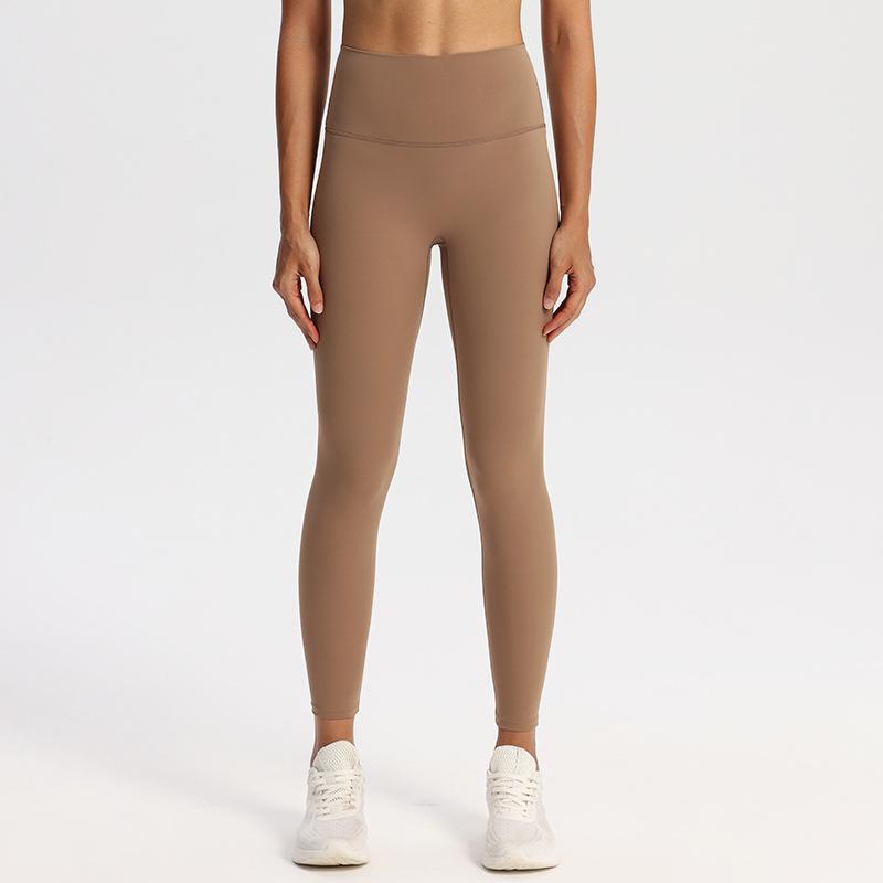 Seamless Solid Casual Slim Fit Yoga Leggings Pants Women High Waist Sports Tight Yoga Pants Women Push Up Running Training Fitness Legging Pants 25579