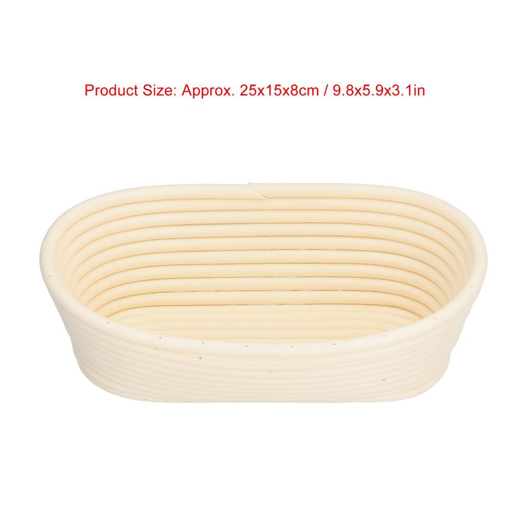 Rattan Woven Bread Proofing Basket Food Grade PP Bread Baking Tool New Banneton Basket  Bread Dough