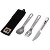 Captain Stag Knife Fork Spoon Cutlery Set 3-Piece Case Stainless Steel Made Japan Tsubame Sanjo Product Code UH-3037