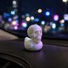 Dark Niche Home Decoration 3D Printed Skull Duck Figurine, Gothic Skeleton Head Statue, Halloween Trendy Desktop Accessory Spooky Desk Ornament,