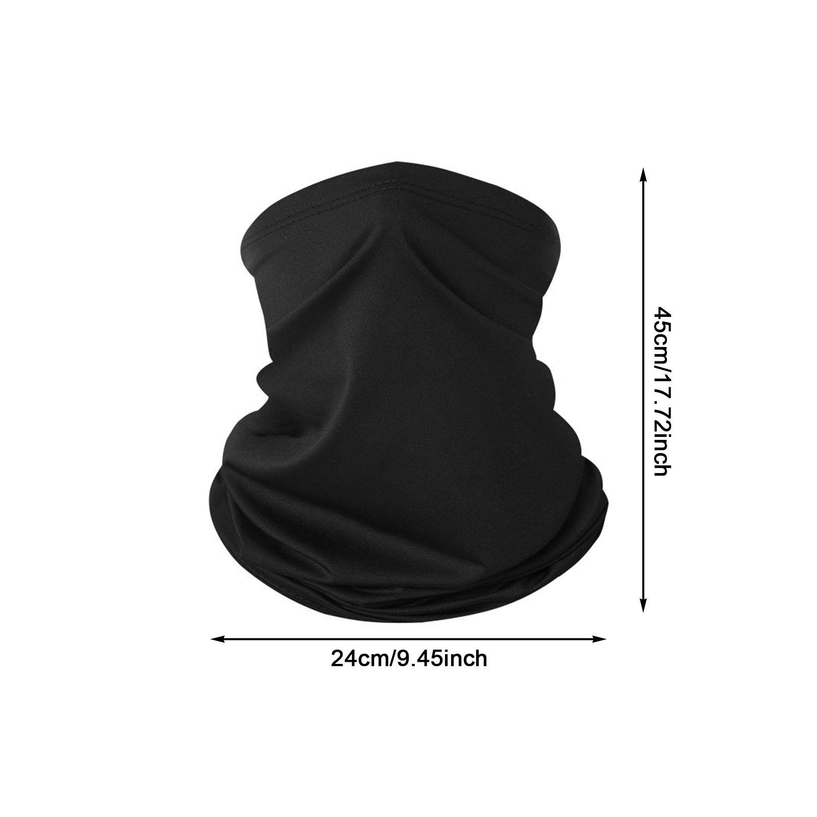 

Ice Silk UV Protections Neck Gaiter For Summer Outdoor Cycling Fishing Face Mask Quick-Dry And Breathable Sports Hiking Mask чорний
