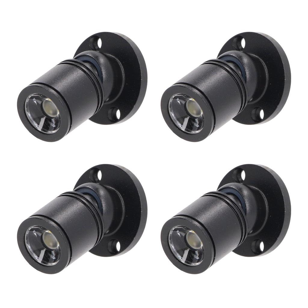 4 LED Display Spotlights, 5V Variable USB Mini Spotlights for Jewelry Showcases and Entrances (Warm Light 3000K)