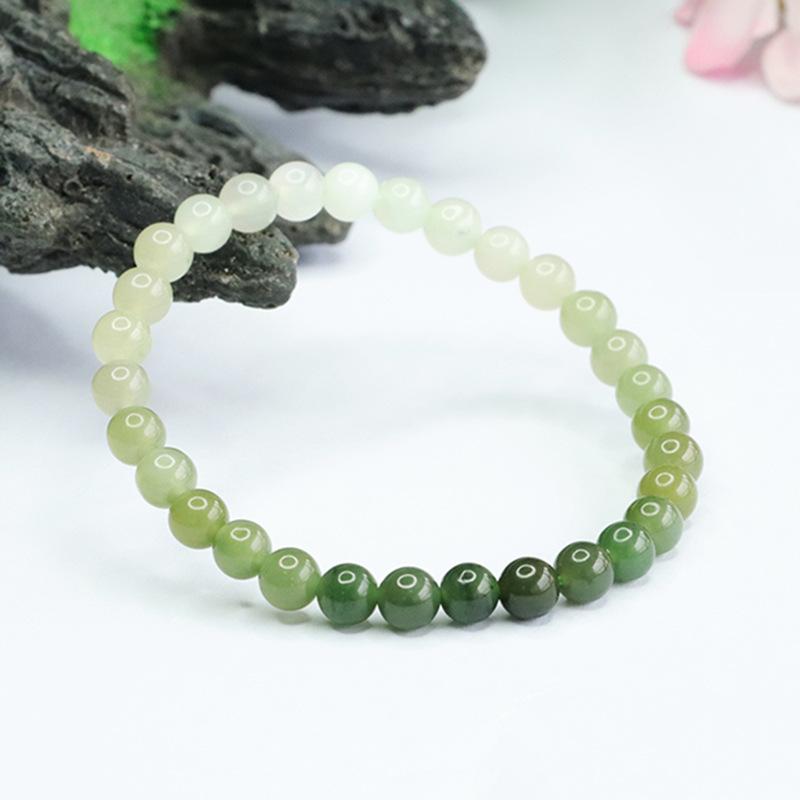 Ximang Customized Ximang Hetian Jade Bracelet Water Gradient Jewelry Factory Generation S3051604 Multi approx. 6mm