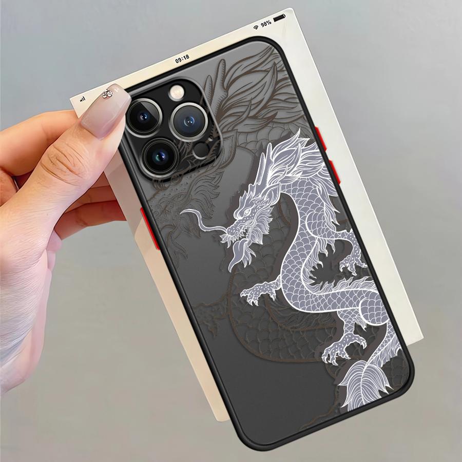 East Dragon Case for iPhone 17 Pro Max 11 14 7 8 SE XS XR Air 12 13 Mini 15 16 Plus Funda Back Phone Cover