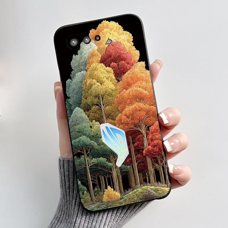 Casing For Asus Rog Phone 5 Rog 5s ZS673KS ZS676KS Case Luxury Dragon Cute Cool Boys Girls Soft Black Matte Silicone Back Cover
