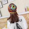 Autumn and Winter Korean Style Striped Twist Hat Fashionable Ear Protection Knitted Cap Postpartum Head-proof Wind Scarf