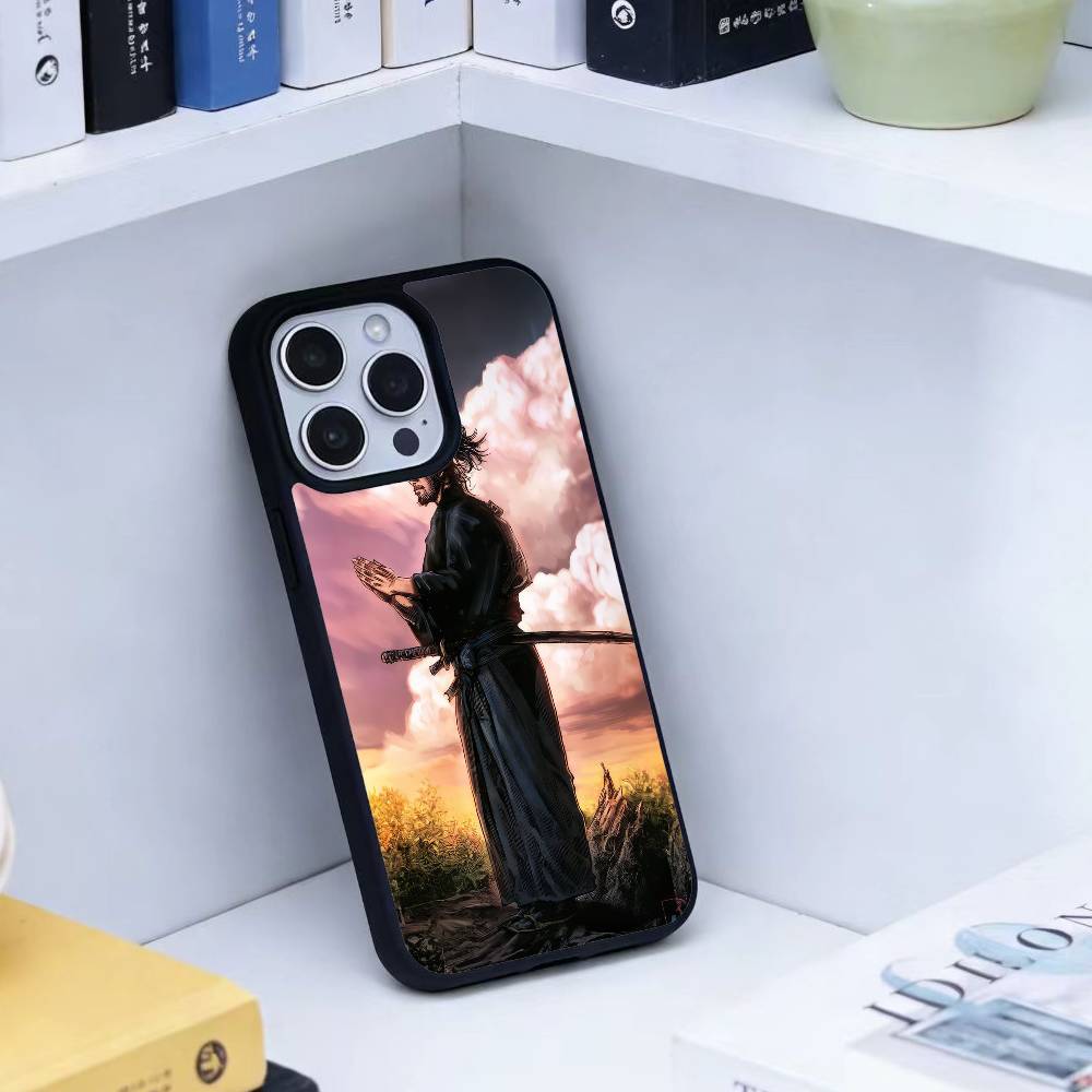 Miyamoto V-Vagabond M-Musashi Phone Case For iPhone 14,16,15,13,17,12,Plus,Pro,Max Magnetic For Magsafe Frosted Cover