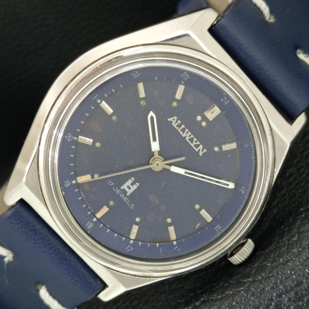ALLWYN 6300A РУЧНОЙ ЗАВОД ВИНТАЖНЫЕ ИНДИЯ МУЖСКИЕ ОРИГИНАЛЬНЫЙ ЦИФЕРБЛАТ ЧАСЫ a706061-1