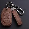 Leather Car Key Case Cover Holder For Tucson Sonata Santa Fe Creta ix25 ix35 i10 i20 Verna Solaris Mistra Elantra Accent