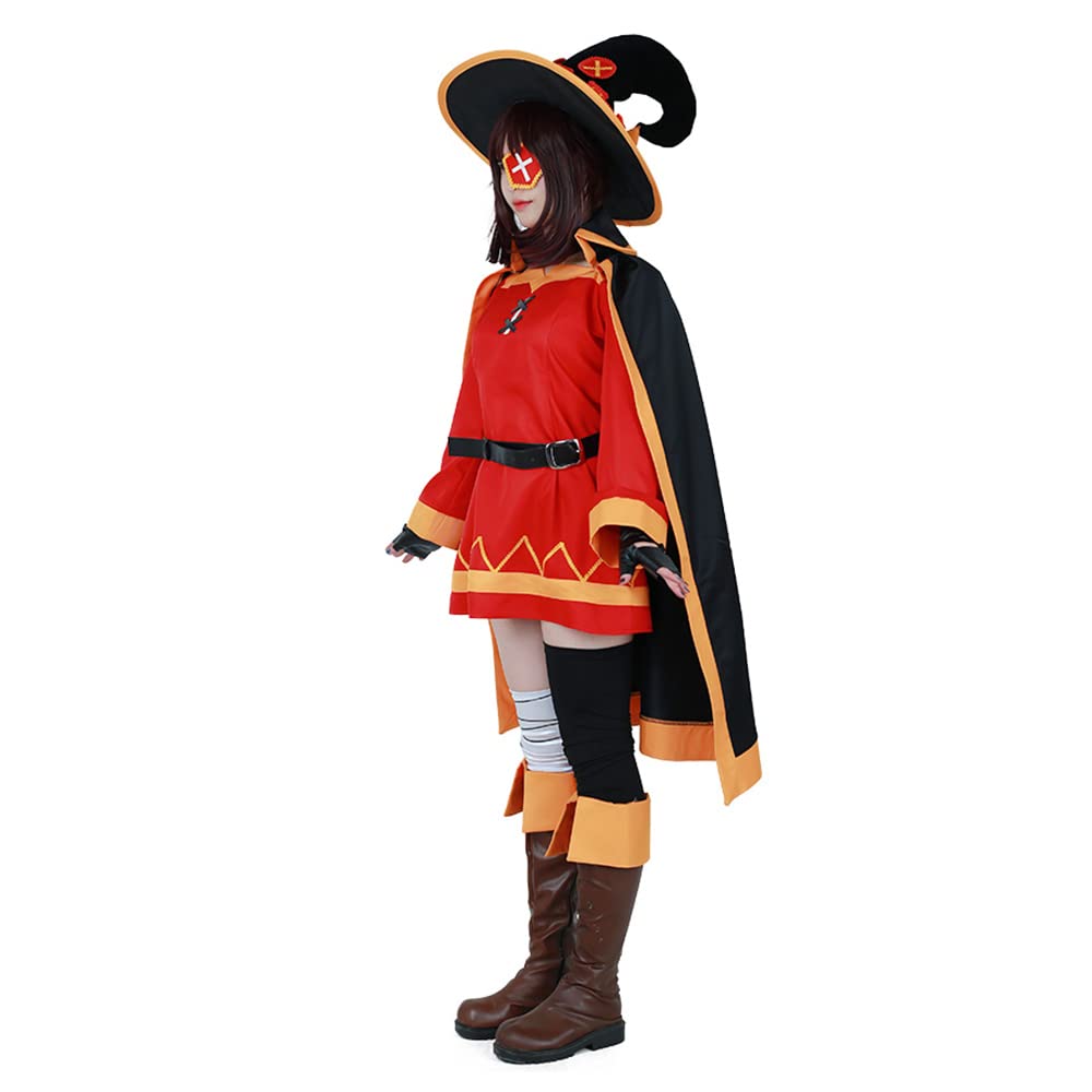 Miccostumes Witch Cosplay Combat Uniform Set with Popular Women's Costume, Hat, (Small)