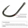 Thickened Barbed Triangle Tooth Iseama Fish Hook for Giant Fish